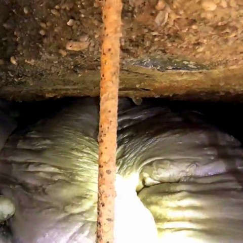 void fill, polyurethane foam injection, water erosion