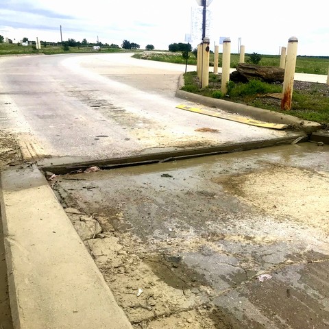 weigh station approach slab, slab lifting, concrete lifting, polyurethane foam injection, polyurethane foam lifting, faulted pavement, joint matching