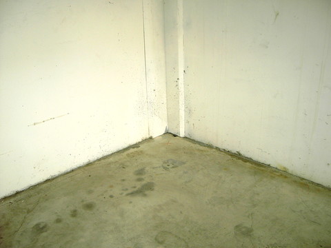 AFTER foundation settlement, warehouse, tilt wall, polyurethane foam lifitng